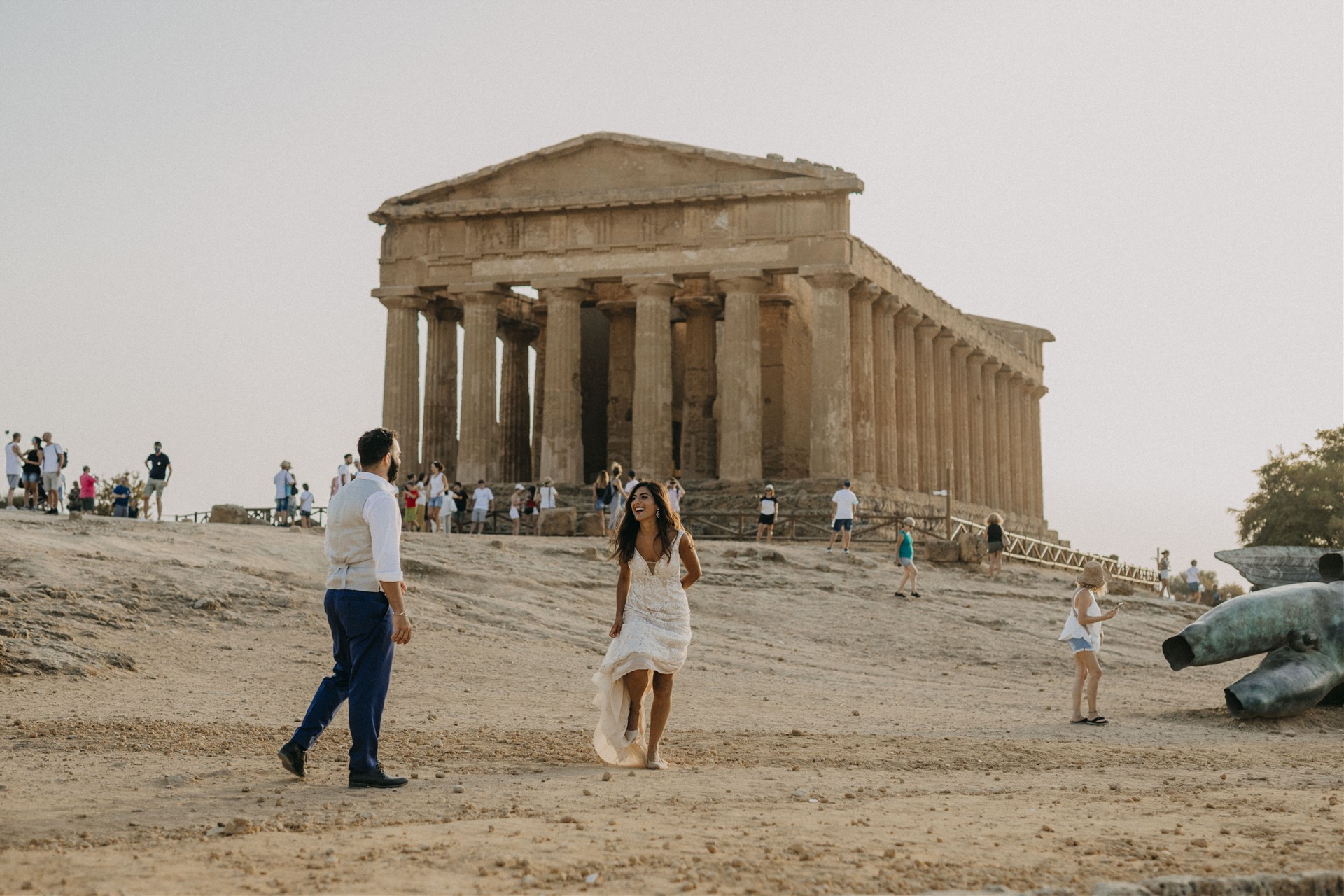 Fotografo matrimonio in sicilia (valle dei templi)